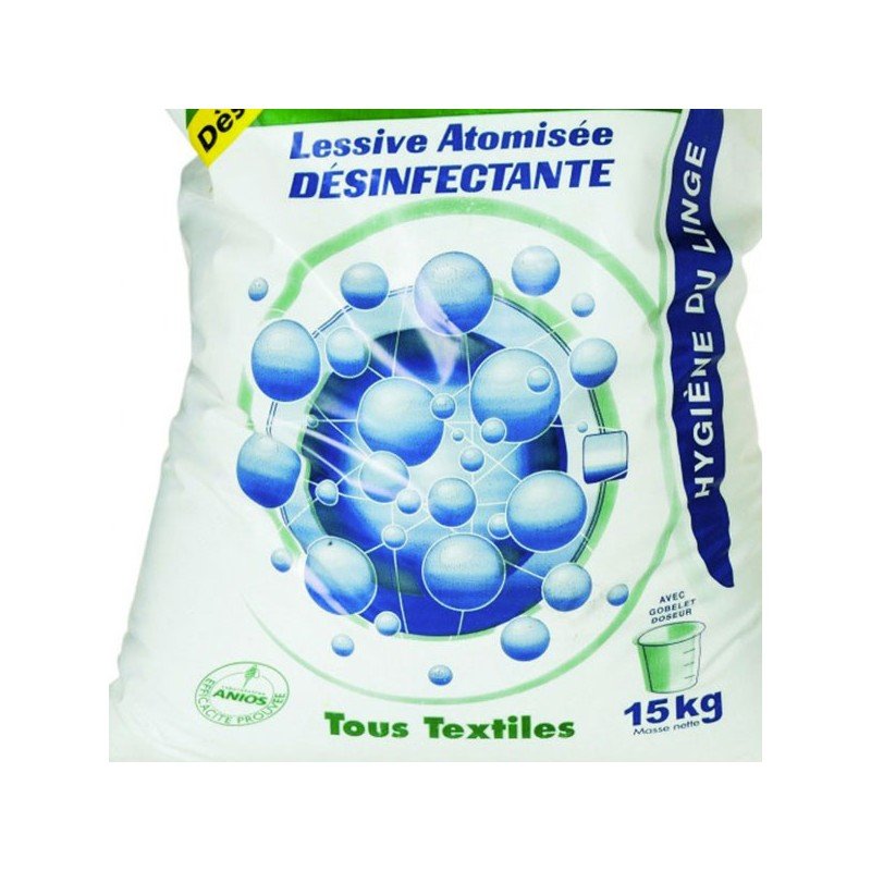 Désinfectant linge sac de 15 kg lessive atomisée