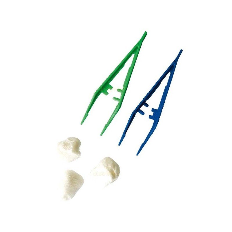 Lot De 5 Pinces à Pansement Chirurgicales/dentaires - Coton - Atraumatiques - Pour Soins, Laboratoire, Dentisterie